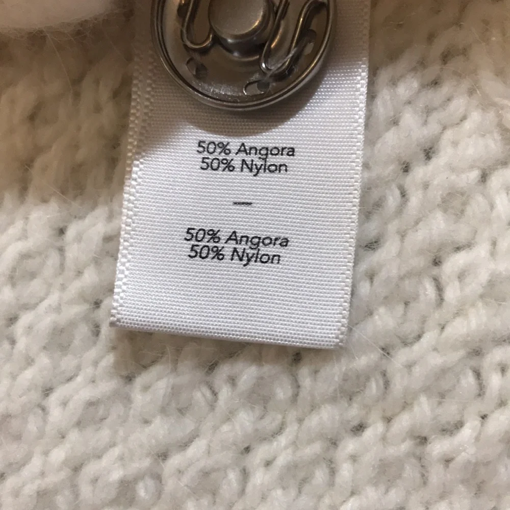 Stunning angora mix sweater coat, M/L - Picture 7 of 9